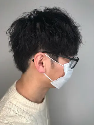 メンズ amon H&D 古船場店　髪質改善美容室所属・小倉/メンズ/ パーマ/下田亮斗のヘアスタイル