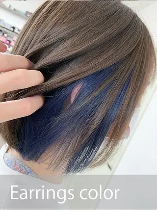 ショート カラー PEQSS HAIRのヘアスタイル