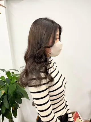 セミロング カラー HIROKO / 透明感暖色カラー🎀のヘアスタイル