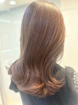 セミロング 髪質改善/縮毛矯正 ササキナツミのヘアスタイル