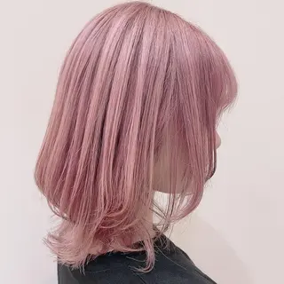 ミディアム ヘアアレンジ ハイライト 石橋 瑞穂のヘアスタイル