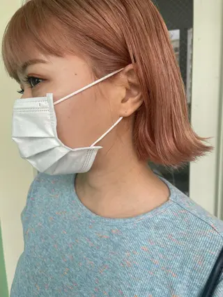 ショート カラー 韓国ヘア/レイヤー/ 暖色カラー/ Aiのヘアスタイル