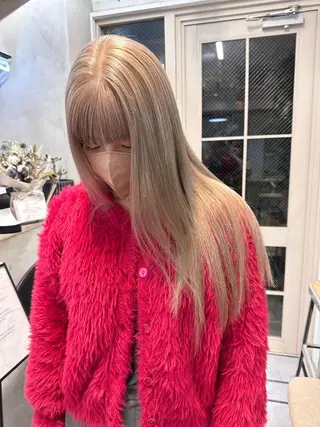 ロング カラー REINA☁️透明感 カラー/ぷつっと♡のヘアスタイル