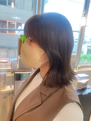 ミディアム 西山 恵太郎のヘアスタイル