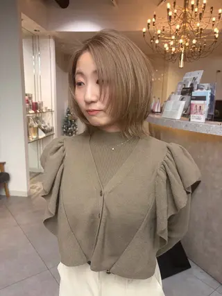 ショート カラー 藤原快斗/レイヤー /ウルフ/ハイトーンのヘアスタイル