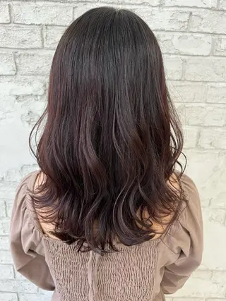 セミロング カラー エクステ＆艶カラー 🎀YURINA🎀のヘアスタイル