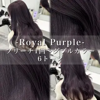 ロング カラー ヘアアレンジ 💓ブリーチ特化 透明感💓あい💓のヘアスタイル