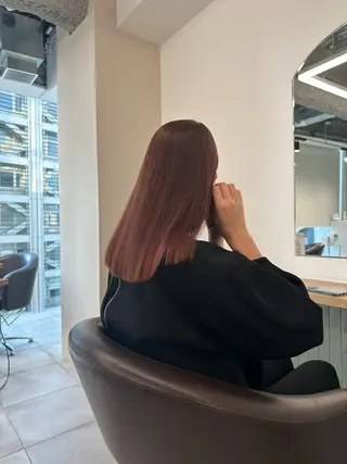 セミロング カラー キッズ オトナヘア🌸 harukaのヘアスタイル