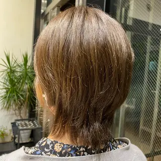 ミディアム ボブ/顔まわりレイヤ ー/新宿/KOKIのヘアスタイル