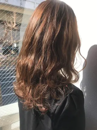 セミロング カラー 柴田 祐輔のヘアスタイル