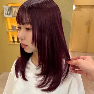 セミロング カラー ホンマル　モトキ /ボブ/暖色🍊のヘアスタイル