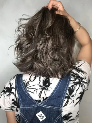 ミディアム パーマ カラー 【N°deseo】 吉祥寺のヘアスタイル