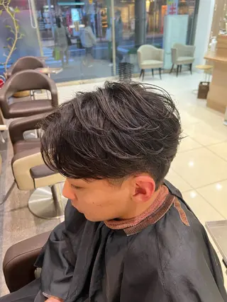 パーマ メンズ SENA 再現性 パーマと縮毛矯正のヘアスタイル