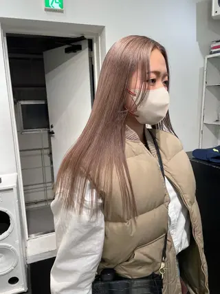 ロング カラー パーマ ヘアアレンジ メンズ キッズ ネイル マツエク・マツパ アイブロウ 艶ハイトーン/ヘア アレンジAYAKAのヘアスタイル