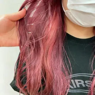 ロング カラー パーマ ヘアアレンジ 🍒KIKUCHI KANAE🍒のヘアスタイル