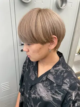 ショート カラー メンズ 名古屋メンズパーマ /松井生のヘアスタイル