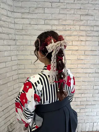 ミディアム 推し活カラー/暖色 /ブリーチなし/横浜のヘアスタイル