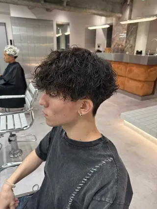 パーマ メンズ ブリーチ/パーマ特化 片平和寿のヘアスタイル