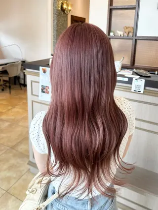 ロング カラー 村川 虹歩のヘアスタイル