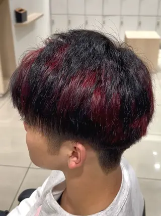 カラー メンズ 【🎀推し デザイン カラー】小池 雪奈のヘアスタイル