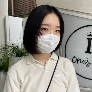 ミディアム カラー パーマ ヘアアレンジ キッズ ネイル マツエク・マツパ casane所属・暖色・前髪カット 🎗️佐藤ゆみこのヘアスタイル