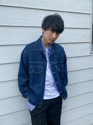 パーマ メンズ 🍀透明感抜群🍀/ ハイトーンカラーのヘアスタイル