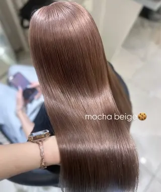 ロング ハイトーン/ミルク ティー🤍reinaのヘアスタイル