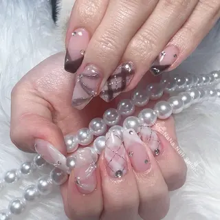 ネイル 💎CC・NaNa 韓国風ネイル🌙Cのネイルデザイン
