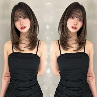 ミディアム レイヤー/韓国✨ 髪質改善/KAのヘアスタイル