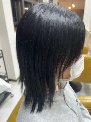 ミディアム カラー 大内 カオリのヘアスタイル