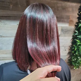 ミディアム ツヤ髪専門美容師✨️ ナカノユウキのヘアスタイル