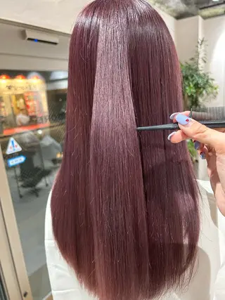 セミロング カラー 🌷横浜/レイヤー /艶カラー🌷のヘアスタイル