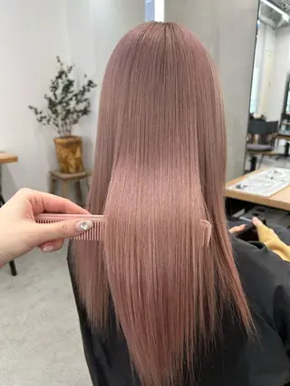 ロング カラー 韓国/ハイトーン/ ボブ🎀MIKU🎀のヘアスタイル