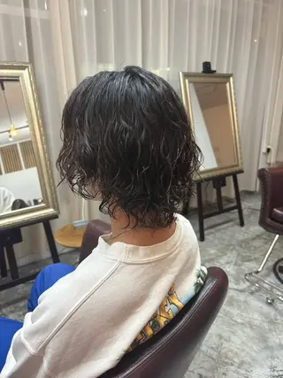 ミディアム パーマ メンズサロンクロ所属・今井 匠のヘアスタイル