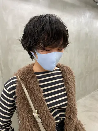 ショート カラー yiye 青山所属・無料カットモデル募集 🌱ひょうがのヘアスタイル