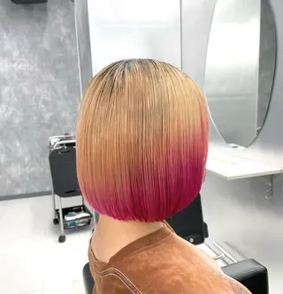 ショート カラー ʜᴀʀᴜᴋᴀ♱メンズ ウルフ/ブリーチのヘアスタイル