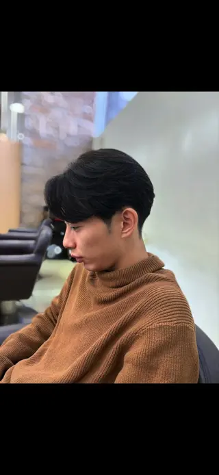 ショート パーマ カット🇰🇷毛流れ パーマ/ジュンエイのヘアスタイル