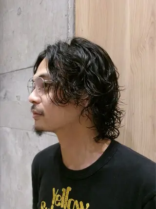 ミディアム カラー パーマ ヘアアレンジ メンズ ANBRERA　中目黒所属・mina matsubaraのヘアスタイル