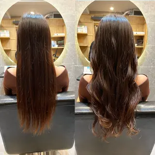 ロング パーマ 西田 優作のヘアスタイル