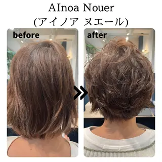 ショート パーマ AInoa Nouer代々木【アイノア ヌエール】所属・髪質改善　アイノア ヌエール　石戸のヘアスタイル