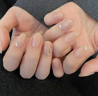 ネイル By moonネイル 🌷ワンホン/韓国風のネイルデザイン