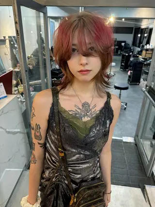 ショート 【ロングウルフカット 姫カット】伊藤裕哉のヘアスタイル