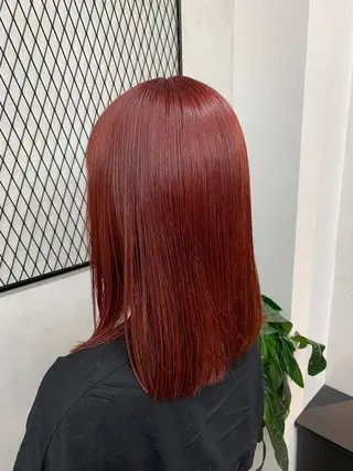 セミロング ✨髪質改善✨山口 ✨矯正　カラー✨のヘアスタイル