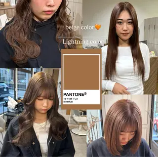 ロング カラー 似合わせツヤカラー 【yate'】ユウナのヘアスタイル