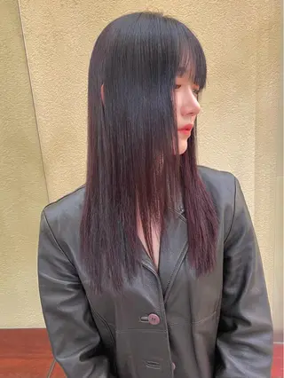 ロング カラー 塩谷 雪花のヘアスタイル