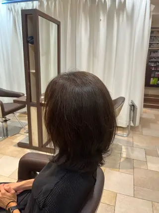 ミディアム 大人透明感艶カラー 寺田稜のヘアスタイル