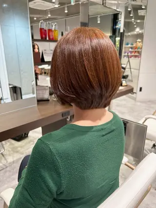 ショート パーマ/イルミナ カラー　三浦菜々子のヘアスタイル