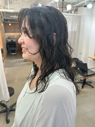 ミディアム パーマ lelu所属・lelu / 佐々木のヘアスタイル