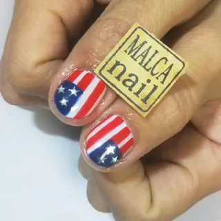 セミロング ヘアアレンジ パーマ ネイル カラー キッズ マツエク・マツパ MALCAnail(マルカネイル)所属・荒木 莉奈のネイルデザイン