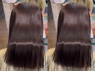 セミロング シュモレ ポルターレ所属・髪質改善/東雲 美髪縮毛矯正/小坂翔のヘアスタイル